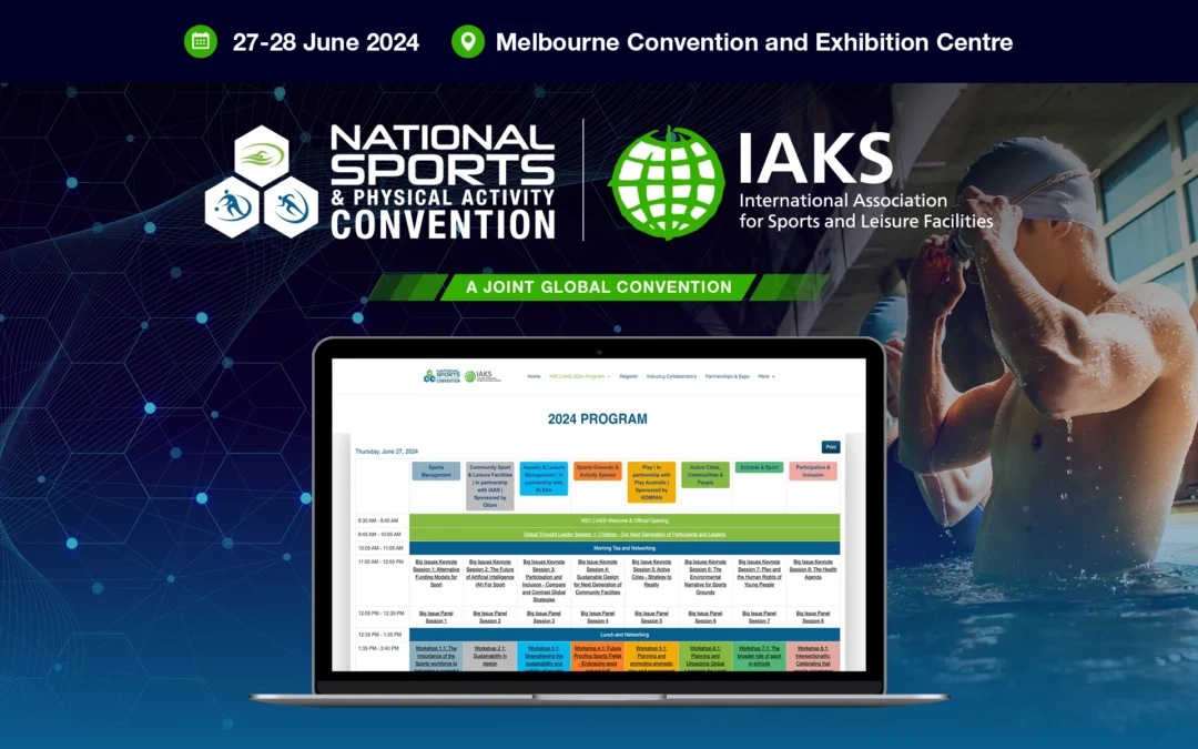 NSC | IAKS 2024 Unveils Groundbreaking Program to inform, challenge & excite the sports & recreation ecosystem.
